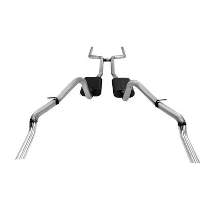 American Thunder Crossmember-Back Exhaust System Fits 1969 Chevrolet Camaro And Pontiac Firebird With V8 Engine, 2.5 Inch Aluminized Pipes Aggressive To Moderate Sound Flowmaster