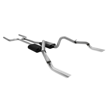 American Thunder Crossmember-Back Exhaust System Fits 1969 Chevrolet Camaro And Pontiac Firebird With V8 Engine, 2.5 Inch Aluminized Pipes Aggressive To Moderate Sound Flowmaster