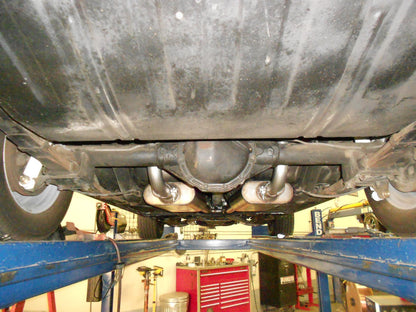 American Thunder Crossmember-Back Exhaust System Fits 1969 Chevrolet Camaro And Pontiac Firebird With V8 Engine, 2.5 Inch Aluminized Pipes Aggressive To Moderate Sound Flowmaster