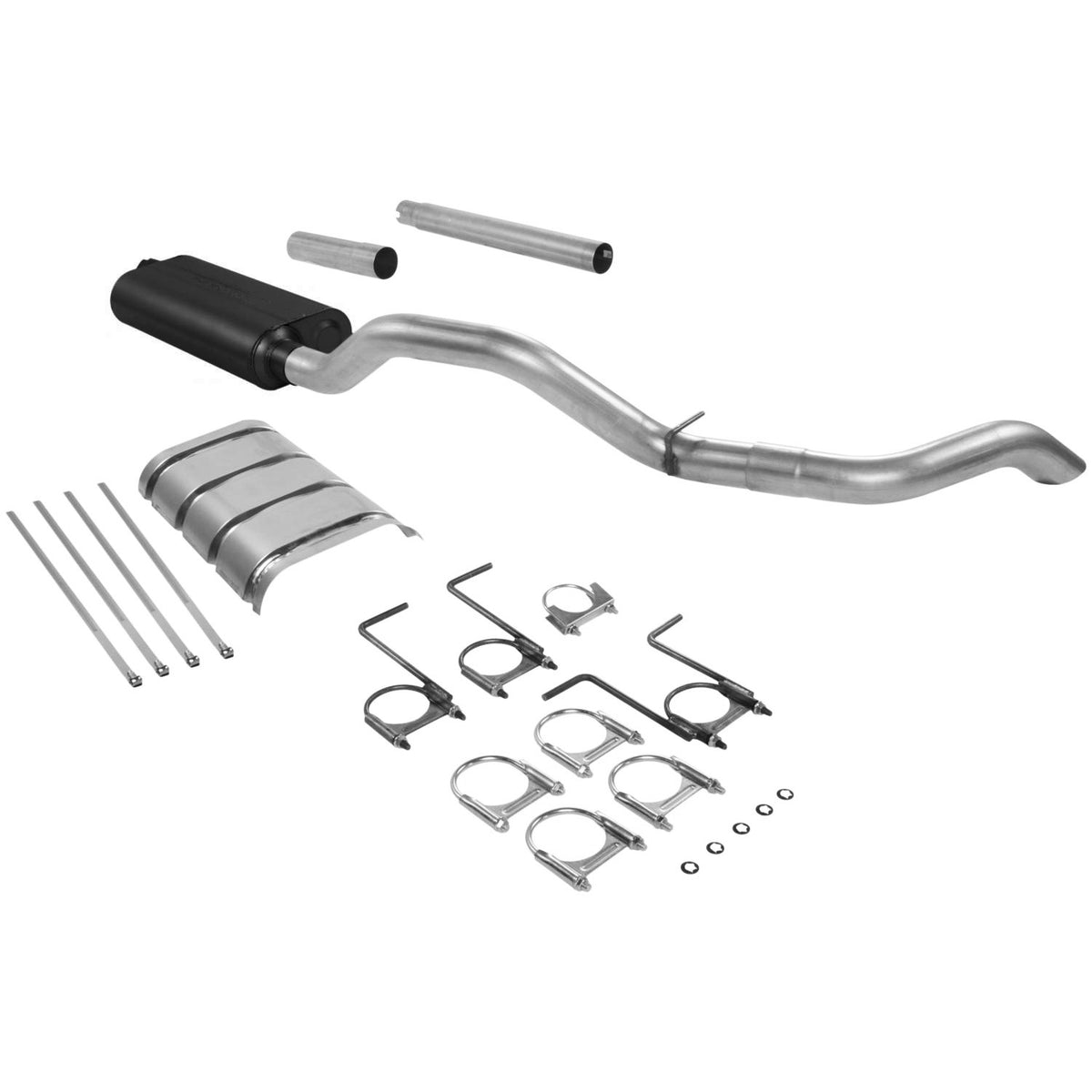 Force Ii Cat-Back Exhaust System 1987-1993 Ford F-250/F-350 Trucks With A 7.5L Engine And A 2.50-Inch Catalytic Converter Moderate Sound Flowmaster