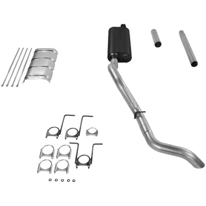 Force Ii Cat-Back Exhaust System 1987-1993 Ford F-250/F-350 Trucks With A 7.5L Engine And A 2.50-Inch Catalytic Converter Moderate Sound Flowmaster