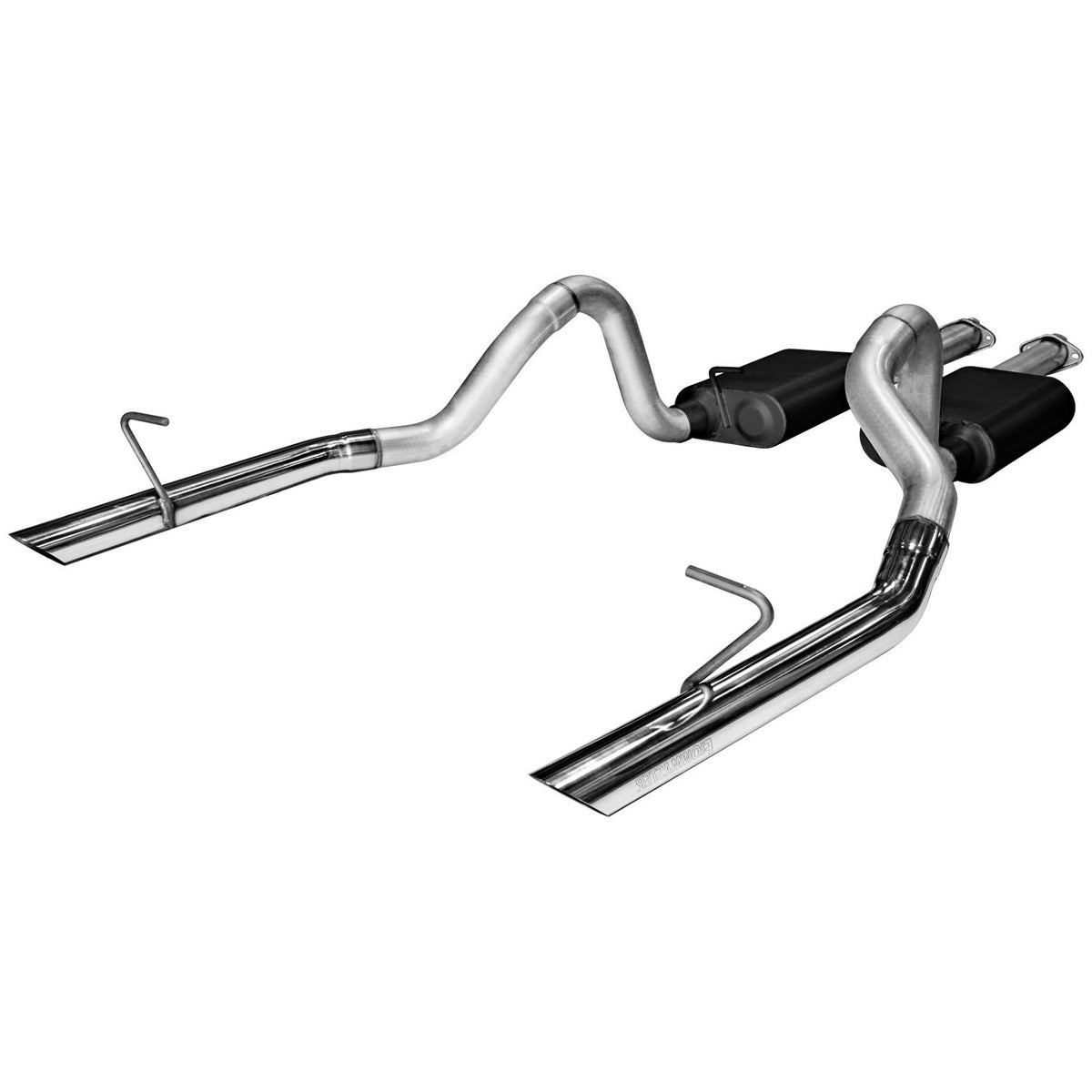 American Thunder Cat-Back Exhaust System 1987-1993 Ford Mustang Lx With 5.0L Engine Fits Coupes And Convertibles. Also Fits 1986 Mustang Gt With 5.0L Aggressive Sound Flowmaster