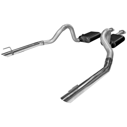 American Thunder Cat-Back Exhaust System 1998 Ford Mustang Gt And Cobra With 4.6L Engine Aggressive To Moderate Sound Flowmaster
