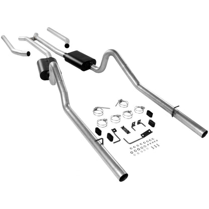 American Thunder Crossmember-Back Exhaust System 1968-1970 Mopar B-Body With V8 Engine, 3.0 Inch Aggressive Sound Flowmaster
