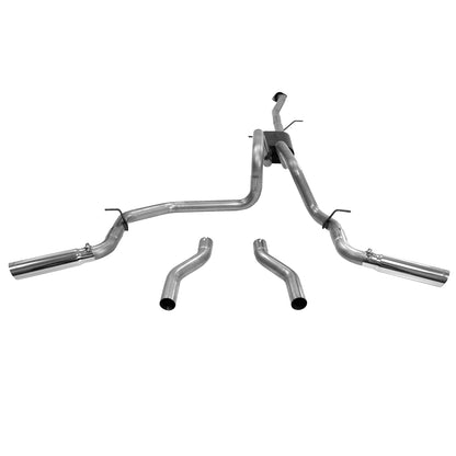 American Thunder Cat-Back Exhaust System 1999-2007* Silverado/Sierra 1500 4.3L, 4.8L, 5.3L Engine Aluminized Steel Aggressive To Moderate Sound Flowmaster