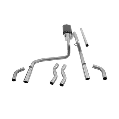 American Thunder Cat-Back Exhaust System 1994-2001 Dodge Ram 1500 Trucks With 3.9L, 5.2L, And 5.9L Engines 1994-2002 2500/3500 With 5.9L Engine Fits 2/4 Wheel Drive And All Wheelbases Aggressive To Moderate Sound Flowmaster