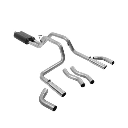 American Thunder Cat-Back Exhaust System 1994-2001 Dodge Ram 1500 Trucks With 3.9L, 5.2L, And 5.9L Engines 1994-2002 2500/3500 With 5.9L Engine Fits 2/4 Wheel Drive And All Wheelbases Aggressive To Moderate Sound Flowmaster