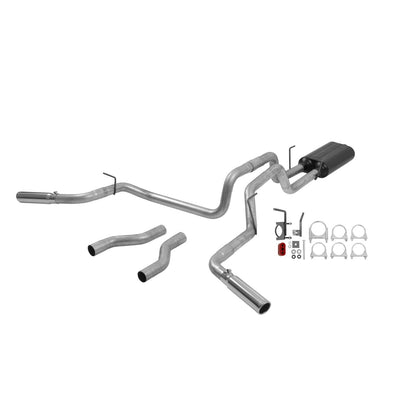 American Thunder Cat-Back Exhaust System 2002-2005 Dodge Ram 1500 With 4.7L, 5.9L Engine Fits 2/4 Wheel Drive, All Wheelbases Aggressive To Moderate Sound Flowmaster