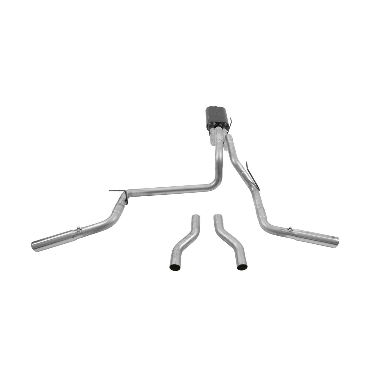 American Thunder Cat-Back Exhaust System 2002-2005 Dodge Ram 1500 With 4.7L, 5.9L Engine Fits 2/4 Wheel Drive, All Wheelbases Aggressive To Moderate Sound Flowmaster
