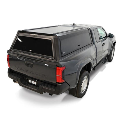 Westin EXP Truck Cap COMPLETE KIT A + BS (24-25 Toyota Tacoma DC 6ft. Bed) - Black
