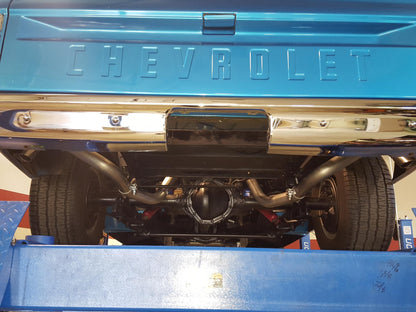 American Thunder Crossmember-Back Exhaust System Fits 1967-1972 Chevrolet/Gmc C10, C15 1/2 Ton Trucks With V8 Engine Aggressive To Moderate Sound Flowmaster