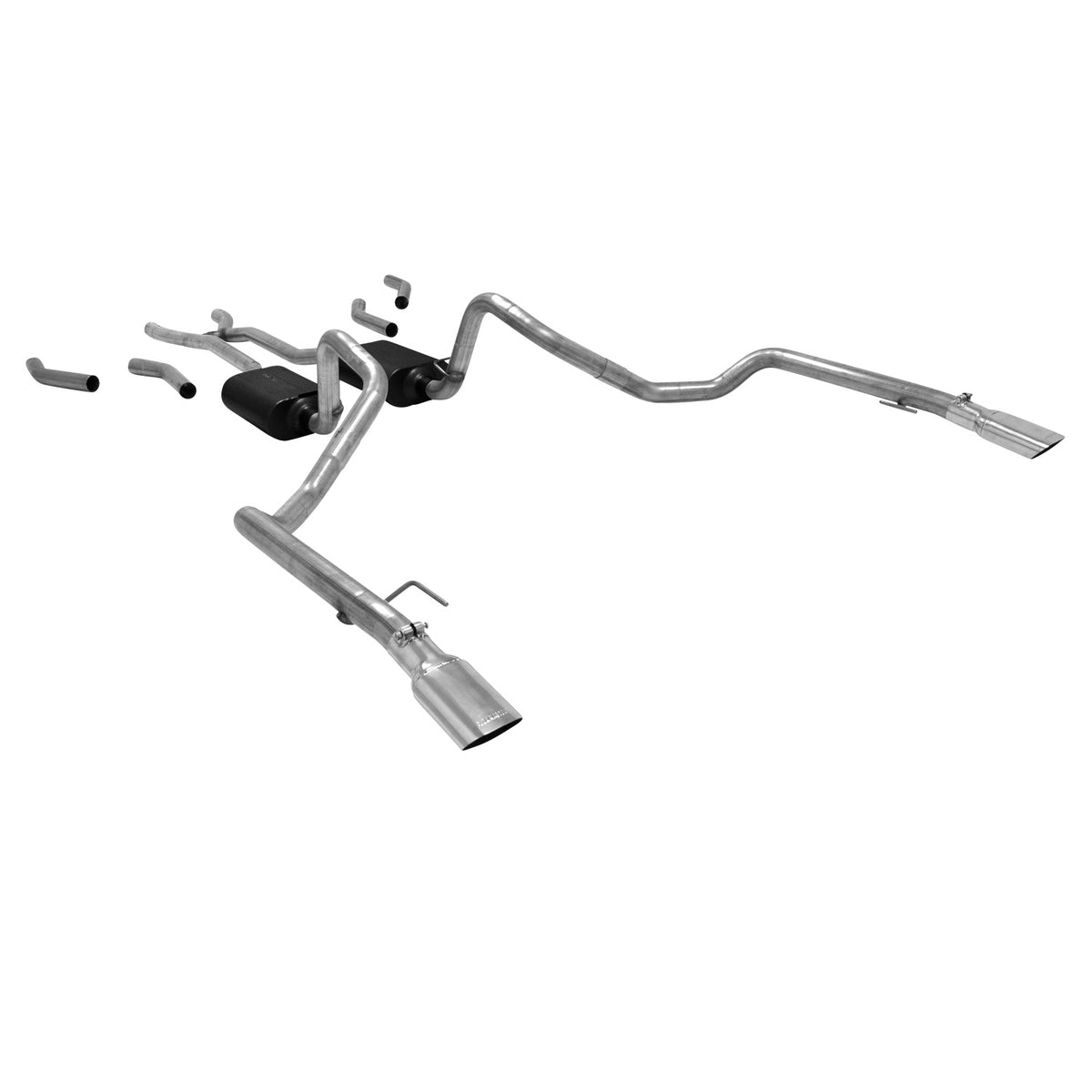 American Thunder Crossmember-Back Exhaust System 1965-1968 Chevrolet Impala, Caprice Coupes, Wagons And Convertibles With A V8 Engine Aggressive To Moderate Sound Flowmaster