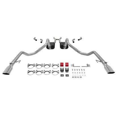 American Thunder Crossmember-Back Exhaust System 1965-1968 Chevrolet Impala, Caprice Coupes, Wagons And Convertibles With A V8 Engine Aggressive To Moderate Sound Flowmaster