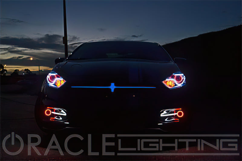 Oracle Dodge Dart 13-16 WP LED Projector Fog Halo Kit - White
