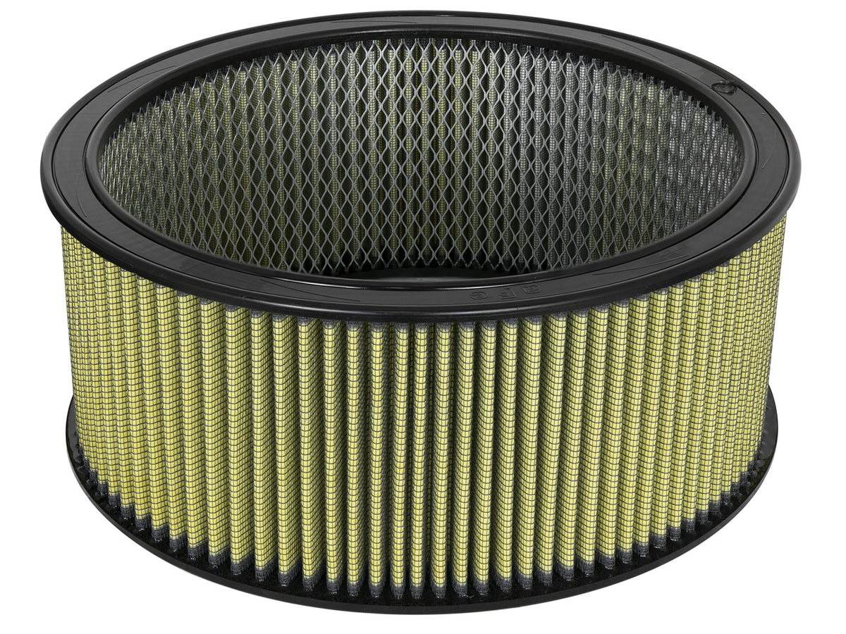 Magnum Flow Round Racing Air Filter w/ Pro Guard 7 Media 14 Inch OD x 12 Inch ID x 6 Inch H w/ Expanded Metal aFe Power