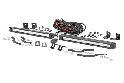 LED Light Kit | Grille Mount | 10" Chrome Slimline Pair | Ford F-150 (18-20)