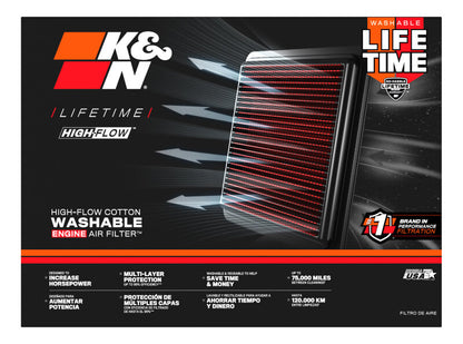 K&N 06 Holden Commodore VE Drop In Air Filter