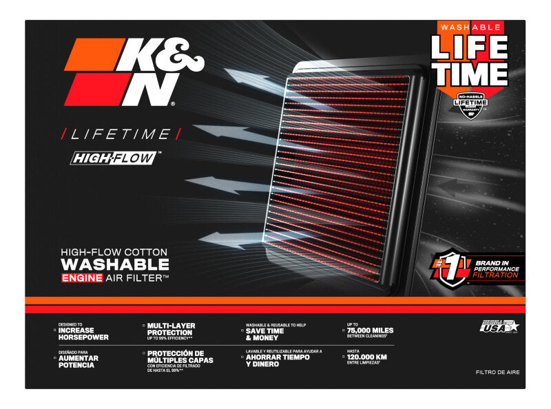 K&N Replacement Air Filter VOLVO S80 4.4L, V8; 2007