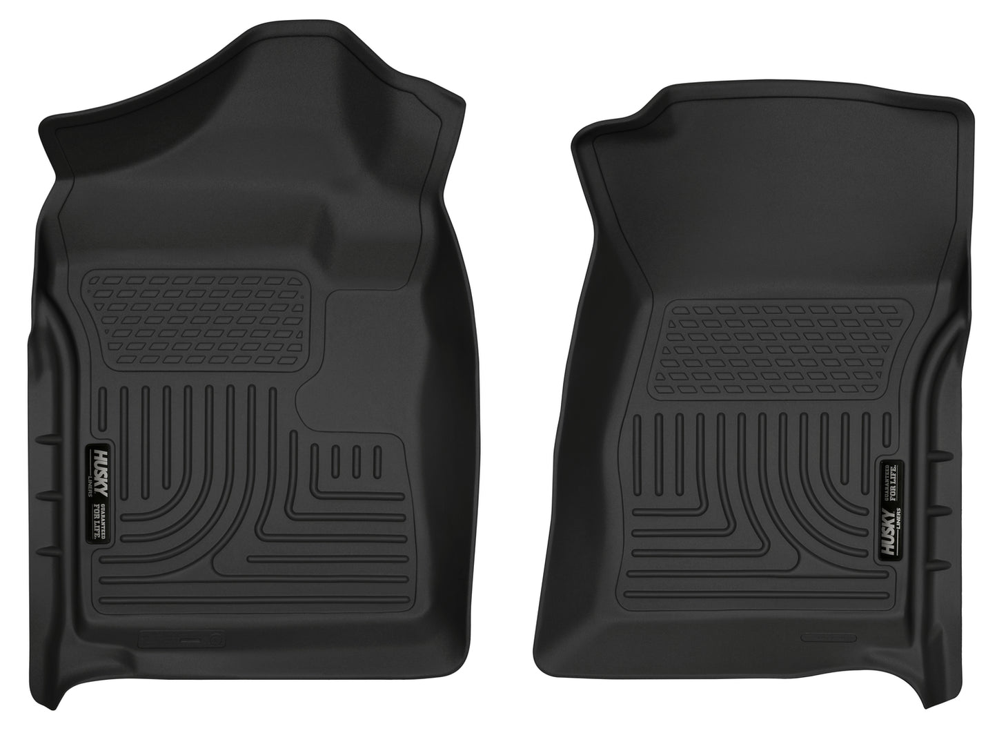 Weatherbeater Front Floor Liners For 2007-2014 Silverado/Sierra 1500/2500 HD/3500 HD Husky Liners
