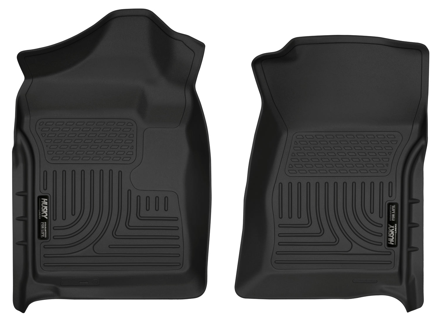 Weatherbeater Front Floor Liners For 2007-2014 Silverado/Sierra 1500/2500 HD/3500 HD Husky Liners