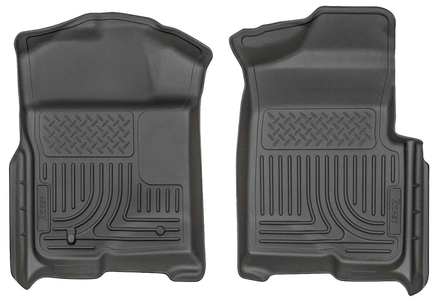 Weatherbeater Front Floor Liners For 2009-2014 F-150 Black Husky Liners