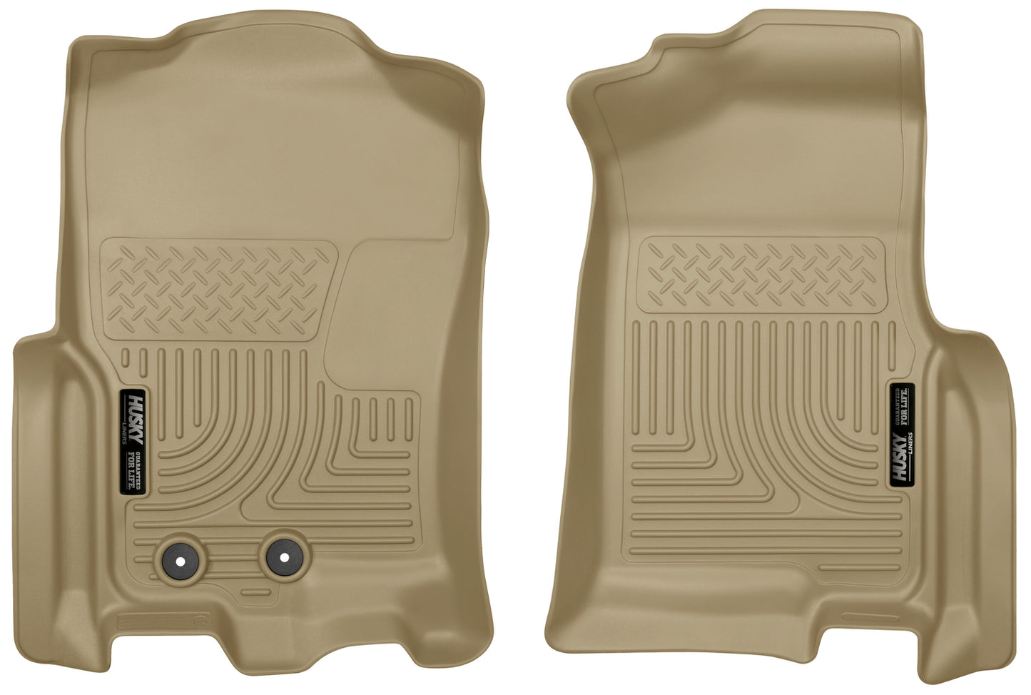 Weatherbeater Front Floor Liners For 2011-2017 Expedition/Navigator Tan Husky Liners