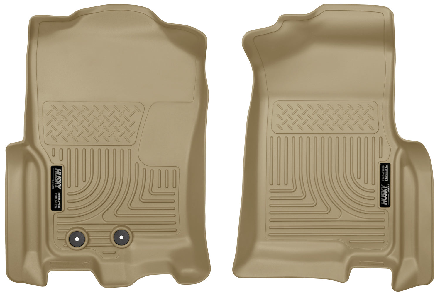 Weatherbeater Front Floor Liners For 2011-2017 Expedition/Navigator Tan Husky Liners