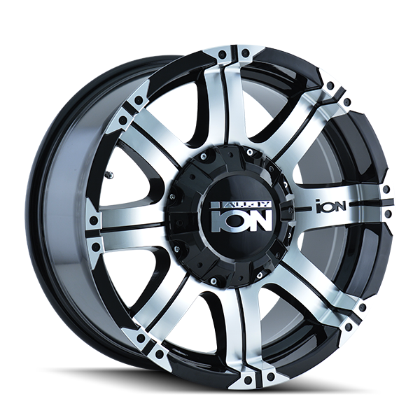 Cast Aluminum Wheels 186 GY 17x8 Gunmetal Gray ION Wheels