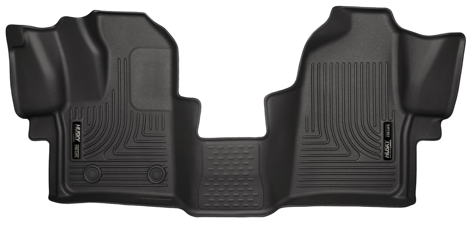 Weatherbeater Front Floor Liners For 2015-2021 Transit-150, Transit-250, Transit-350 HD Husky Liners