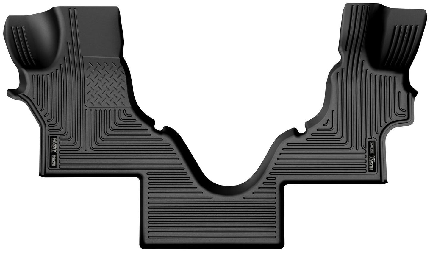 Weatherbeater Front Floor Liners For 2005-2025 E-150 Club Wagon, E-250, E-350 Club Wagon/Super Duty, E-450 Super Duty Husky Liners