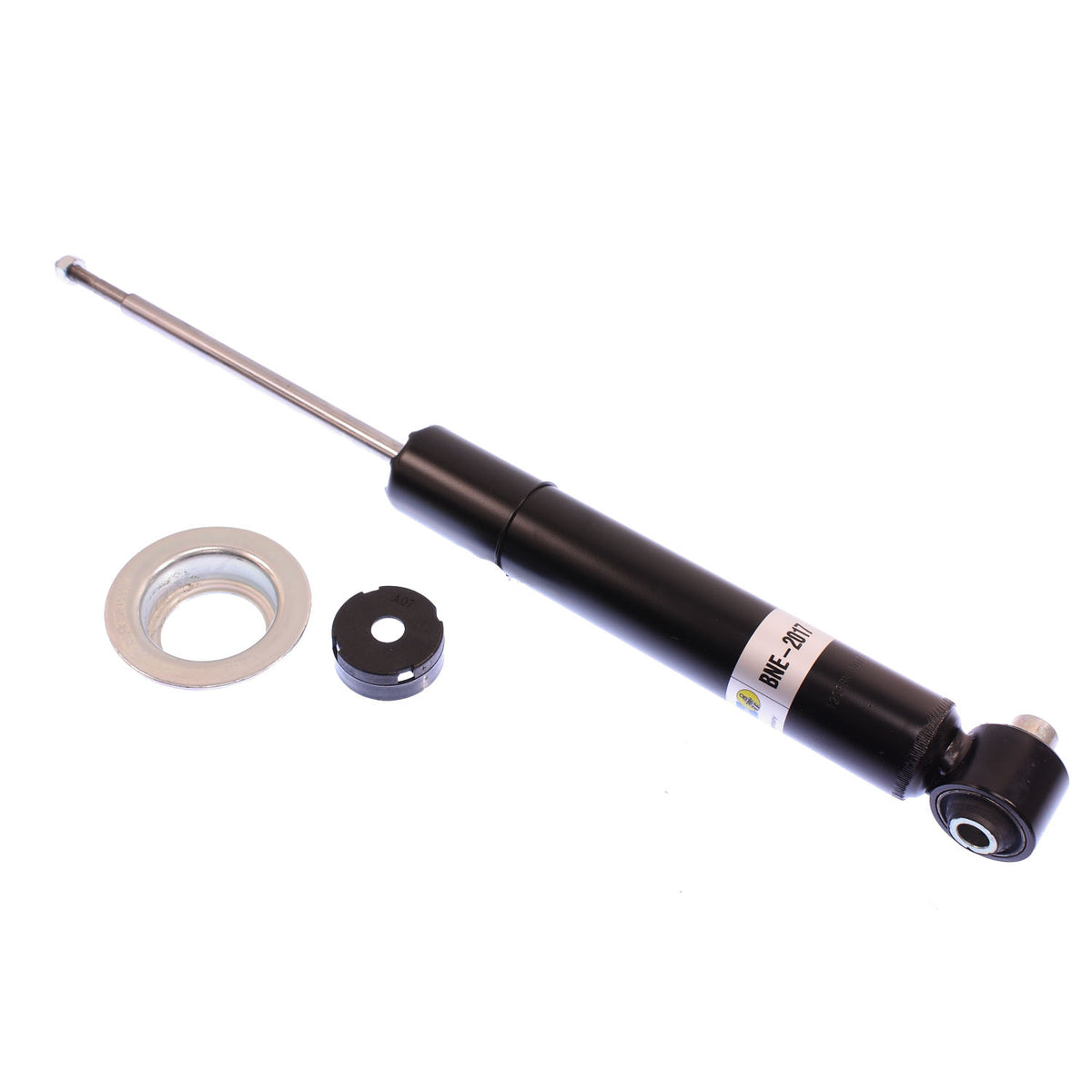 Suspension Shock Absorber Twintube Rear BMW 528e 1988-1982 533i 1984-1983 535i 1988-1985 535is 1988 633CSi 1984-1983 635CSi 1989-1985 Eye 14.2mm Stem Black Paint B4 OE Replacement Bilstein