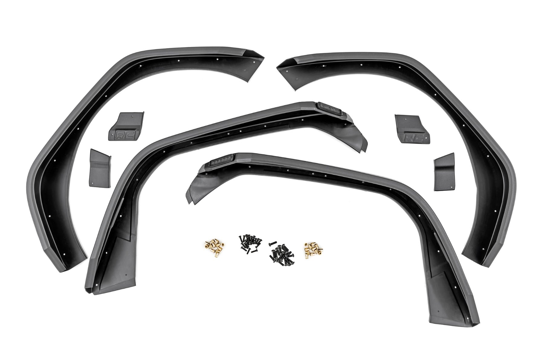 High Clearance LED Flat Fender Flare Kit | UV Treated | Jeep Wrangler JL (2018-2026)