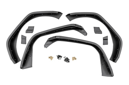 High Clearance LED Flat Fender Flare Kit | UV Treated | Jeep Wrangler JL (2018-2026)