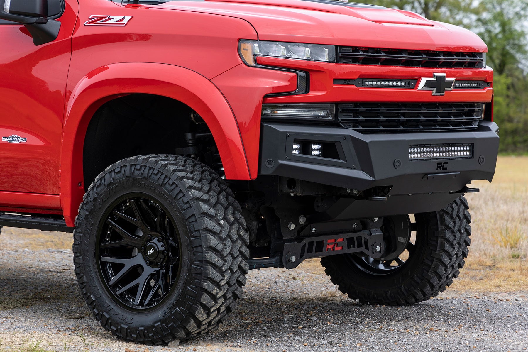 High Clearance Front Bumper | LED Lights & Skid Plate | Chevy Silverado 1500 (19-22)
