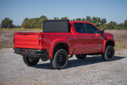 Hard Tri-Fold Flip Up Bed Cover | 5'10" Bed | Chevy/GMC Sierra 1500 (19-26)/Silverado 1500 (19-26) 