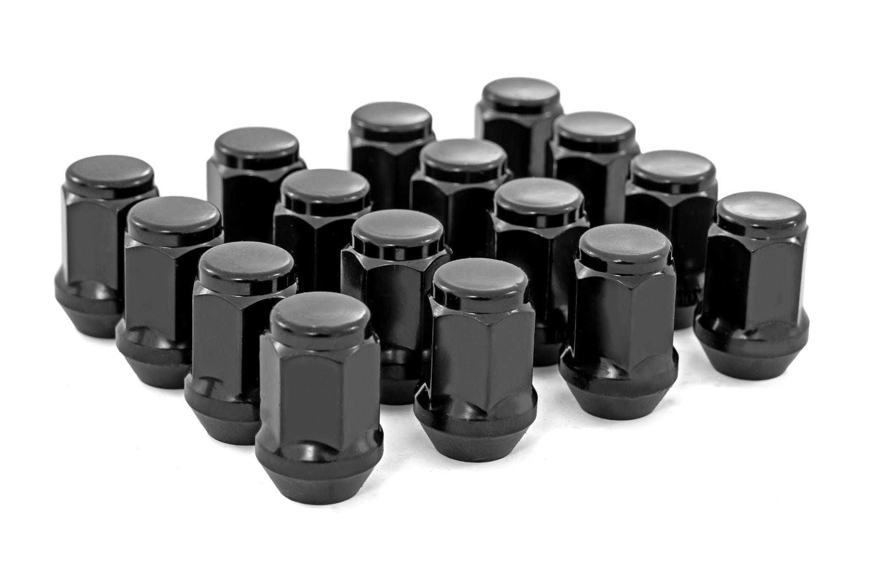 M10 x 1.25 Acorn Lug Nuts | Black | Set of 16