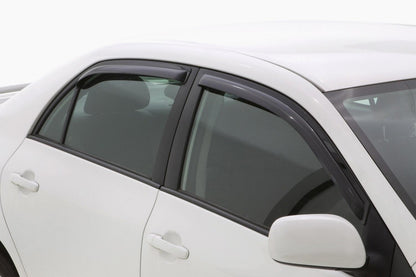 In-Channel Ventvisor Side Window for 2009-2013 Toyota Corolla and More Smoke In-Channel 4 Piece AVS