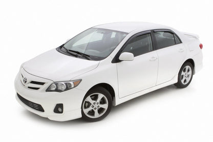 In-Channel Ventvisor Side Window for 2009-2013 Toyota Corolla and More Smoke In-Channel 4 Piece AVS