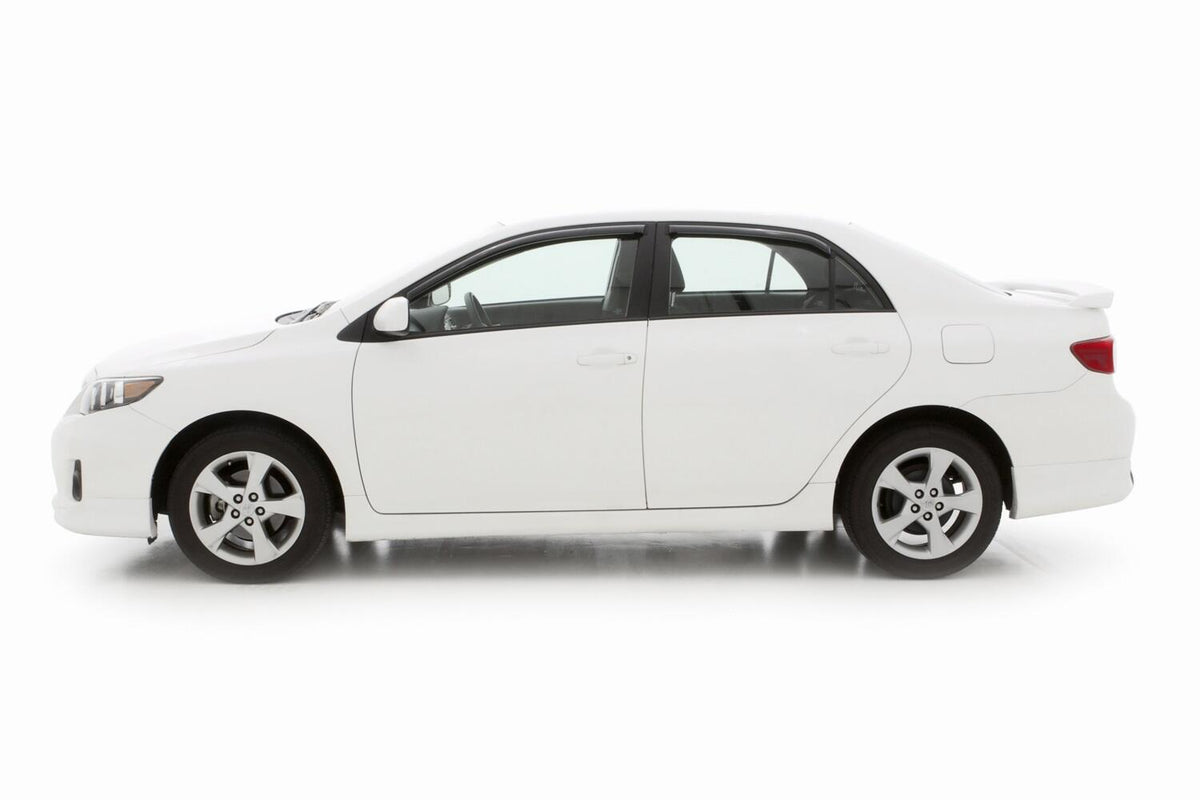 In-Channel Ventvisor Side Window for 2009-2013 Toyota Corolla and More Smoke In-Channel 4 Piece AVS