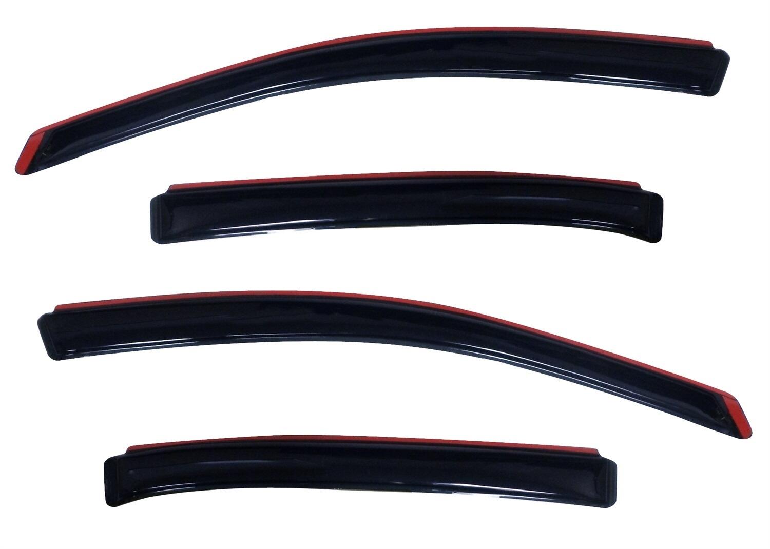 In-Channel Ventvisor Side Window for 2010-2018 Ford Taurus Smoke In-Channel 4 Piece AVS