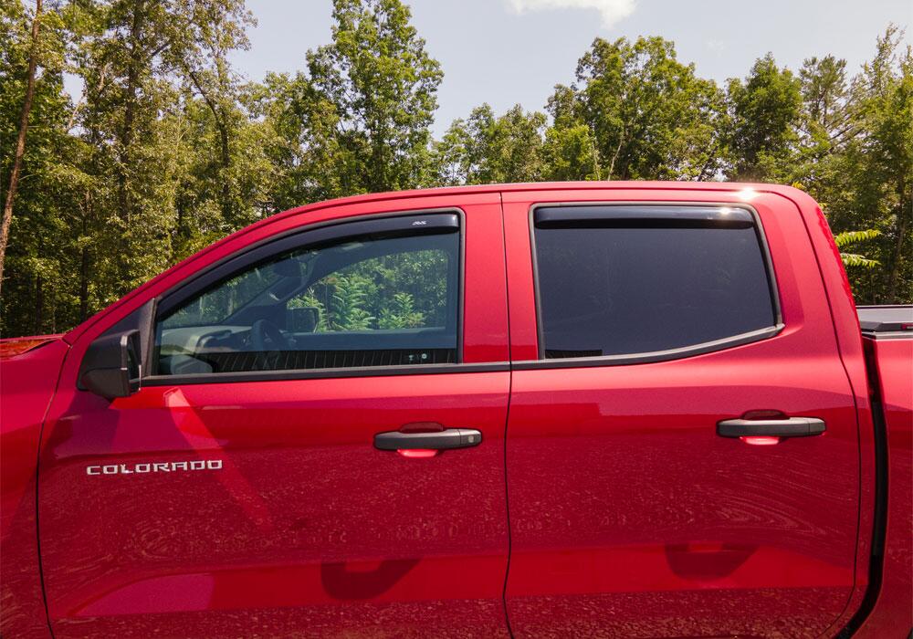 In-Channel Ventvisor Side Window for 2023-2026 Colorado/Canyon Smoke In-Channel 4 Piece AVS
