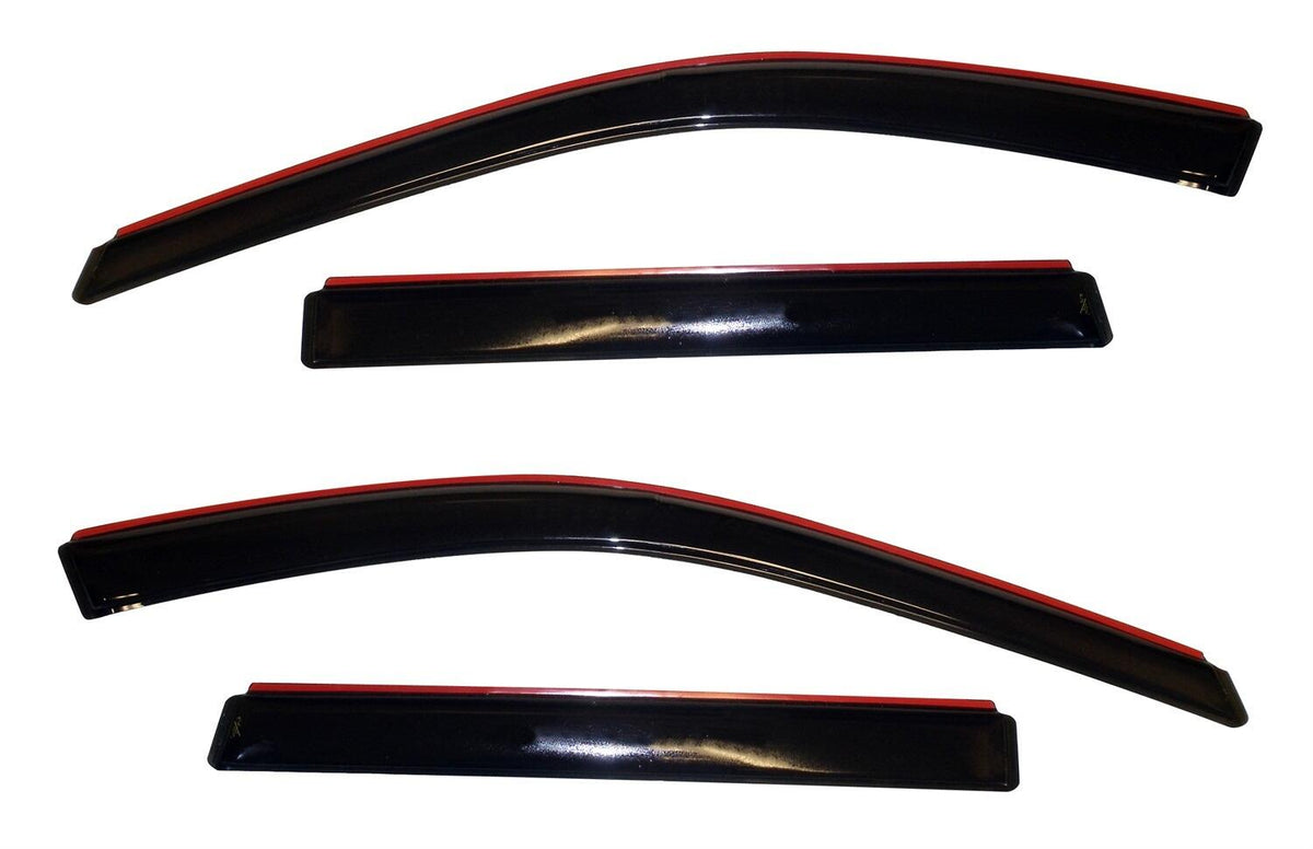 In-Channel Ventvisor Side Window for 2011-2021 Jeep Grand Cherokee Laredo and More Smoke In-Channel 4 Piece AVS