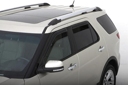 In-Channel Ventvisor Side Window for 2011-2019 Ford Explorer Smoke In-Channel 4 Piece AVS