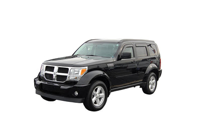 In-Channel Ventvisor Side Window for 2007-2011 Dodge Nitro Smoke In-Channel 4 Piece AVS