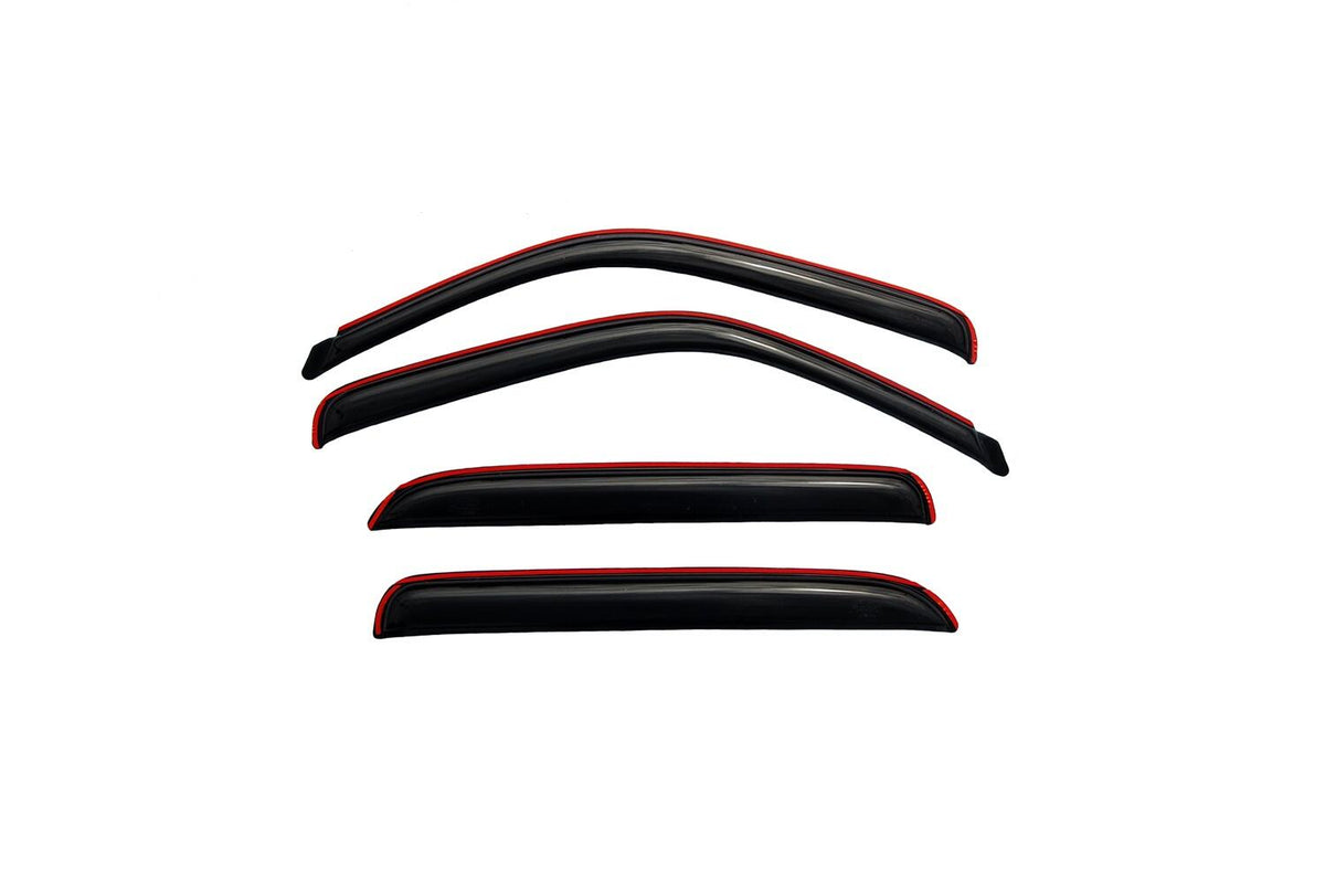 In-Channel Ventvisor Side Window for 2000-2007 GMC Sierra 1500 and More Crew Cab Pickup Smoke In-Channel 4 Piece AVS