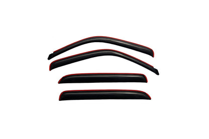 In-Channel Ventvisor Side Window for 2000-2007 GMC Sierra 1500 and More Crew Cab Pickup Smoke In-Channel 4 Piece AVS