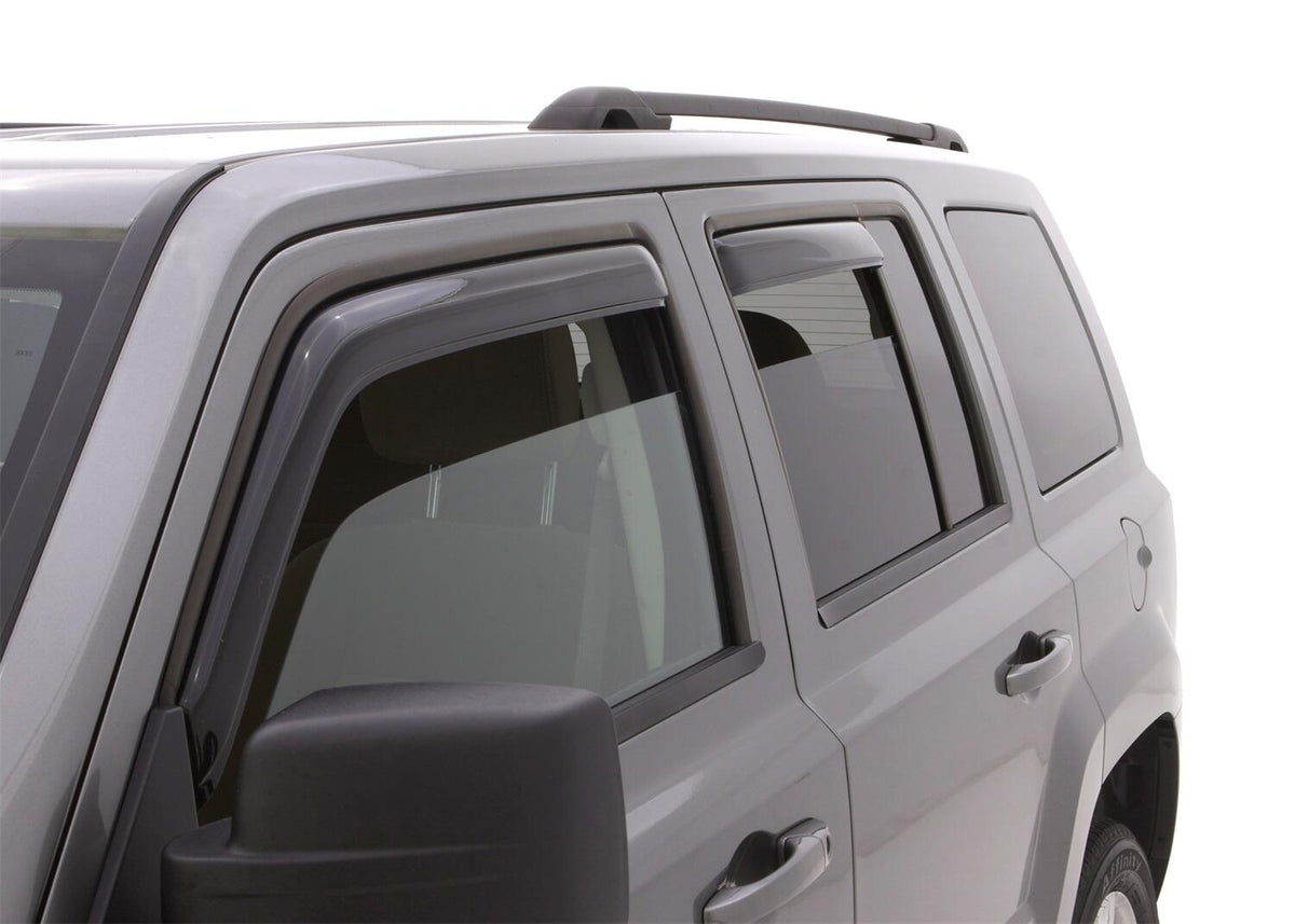 In-Channel Ventvisor Side Window for 2007-2017 Jeep Patriot Smoke In-Channel 4 Piece AVS