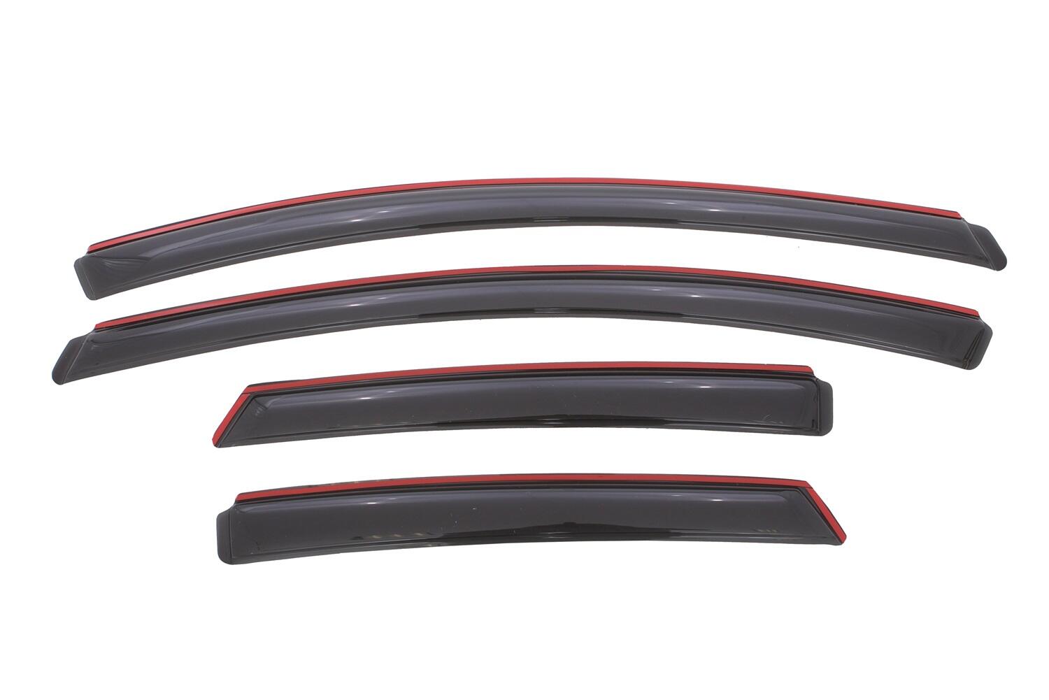 In-Channel Ventvisor Side Window for 2012-2018 Ford Focus Sel and More Smoke In-Channel 4 Piece AVS