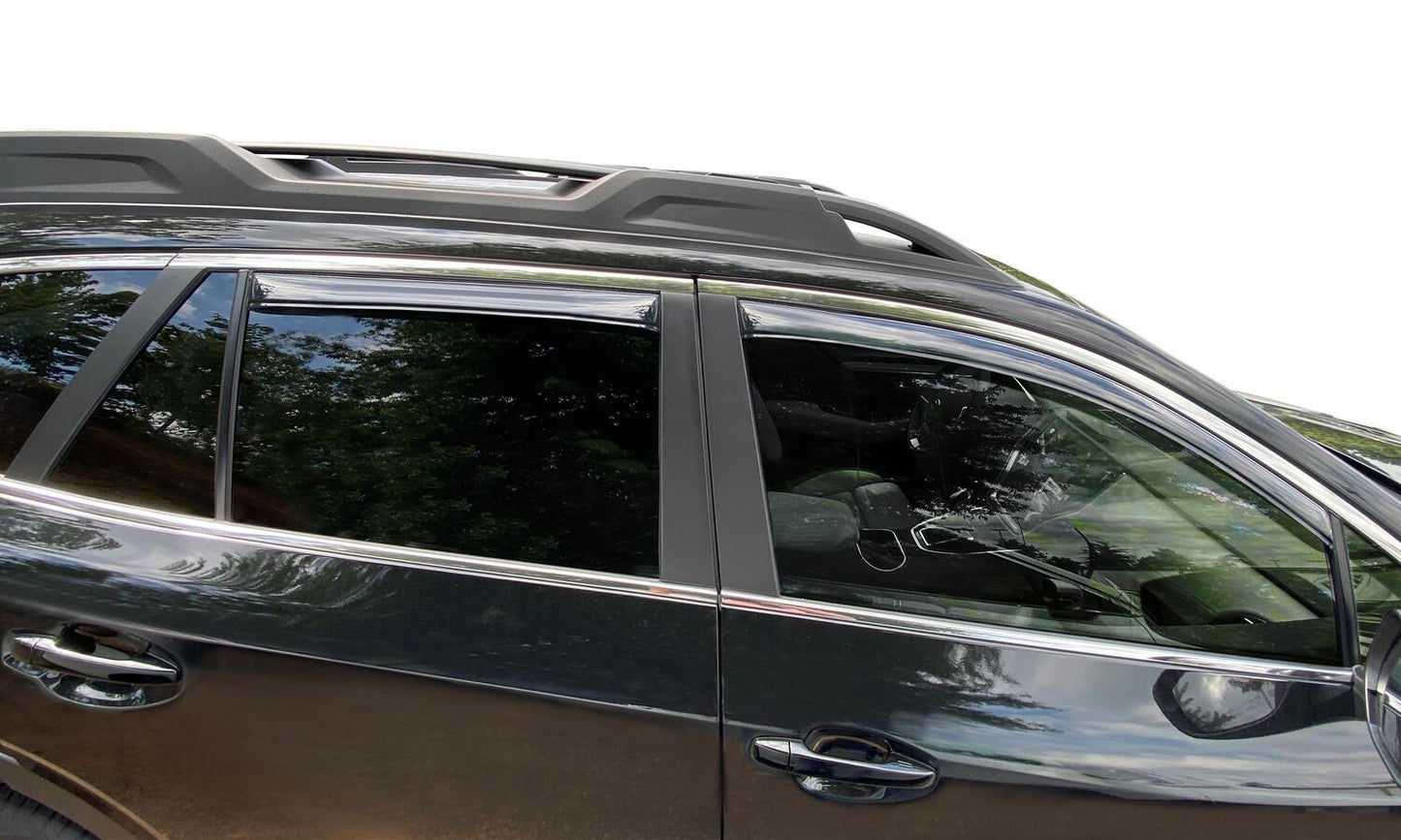 In-Channel Ventvisor Side Window for 2020-2025 Subaru Outback Smoke In-Channel 4 Piece AVS