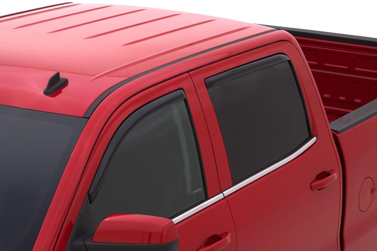 In-Channel Ventvisor Side Window for 2014-2024 Chevrolet Silverado 1500 and More Smoke In-Channel 4 Piece AVS